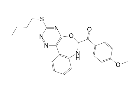 [3-(butylsulfanyl)-6,7-dihydro[1,2,4]triazino[5,6-d][3,1]benzoxazepin-6-yl](4-methoxyphenyl)methanone