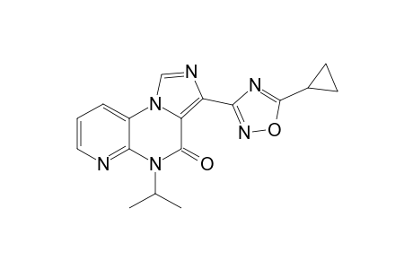 3-(5'-Cyclopropyl-1',2',4'-oxadiazol-3'-yl)-5-isopropylimidazo[1,5-a]pyrido[2,3-e]pyrazine-4(5H)-one