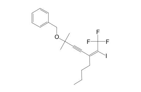 (E)-6-BENZYLOXY-3-N-BUTYL-1,1,1-TRIFLUORO-2-IODO-6-METHYL-2-HEPTEN-4-YNE