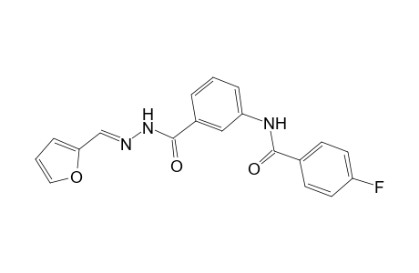 4-Fluoro-N-[3-(furan-2-ylmethylene-hydrazinocarbonyl)-phenyl]-benzamide