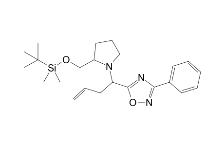 5-{1'-[(2"-t-Butyldimethylsilyloxymethyl)pyrrolidin-1''-yl]but-3'-enyl}-3-phenyl-1,2,4-oxadiazole