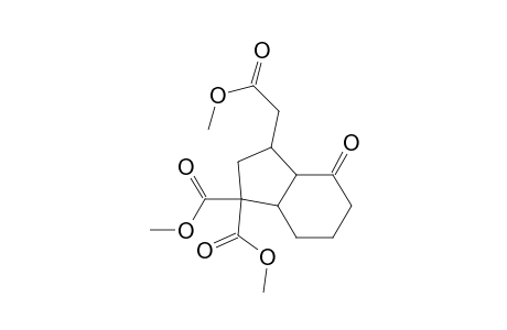 1H-Indene-1,1-dicarboxylic acid, octahydro-3-(2-methoxy-2-oxoethyl)-4-oxo-, dimethyl ester