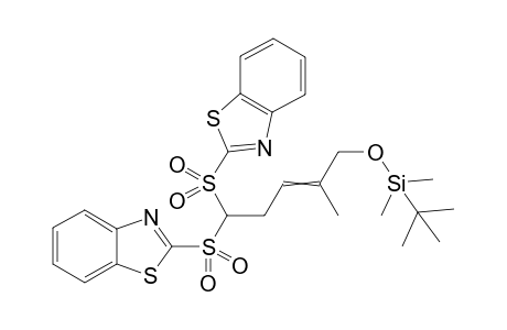 1-[(tert-Butyl)dimethylsilyloxy]-5,5-bis-[(benzothiazol-2-yl)sulfonyl]-3-methylpent-2-ene