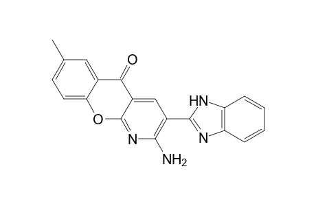 2-Amino-3-(1H-benzimidazol-2-yl)-7-methyl-5H-chromeno[2,3-b]pyridin-5-one