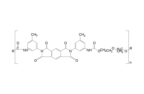 Poly(pyromellitic imidourethane ether)