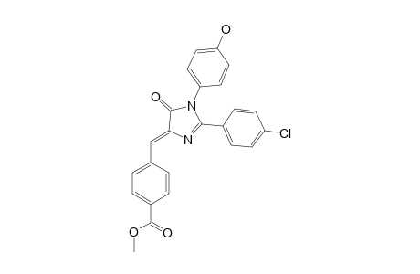 1-(PARA-HYDROXYPHENYL)-2-(PARA-CHLOROPHENYL)-(4E)-(PARA-METHYLBENZOATE-ETHYLIDENE)-2-IMIDAZOLIN-5-ONE