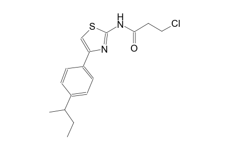 N-[4-(4-sec-butylphenyl)-1,3-thiazol-2-yl]-3-chloropropanamide