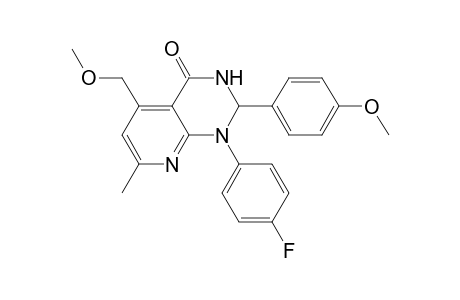 Pyrido[2,3-d]pyrimidin-4(1H)-one, 1-(4-fluorophenyl)-2,3-dihydro-5-(methoxymethyl)-2-(4-methoxyphenyl)-7-methyl-