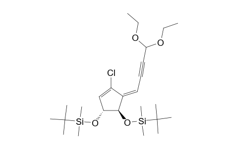 (3E,5Z,1R*,2R*)-1,2-BIS-[(TERT.-BUTYLDIMETHYLSILYL)-OXY]-4-CHLORO-5-(4,4-DIETHOXYBUT-2-YNYLIDENE)-CYCLOPENT-3-ENE;TRANS-ISOMER