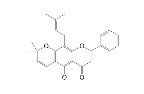 8-(3,3-DIMETHYLALLYL)-5-HYDROXY-6,6-DIMETHYL-PYRANYL-[6,7-A]-FLAVANONE