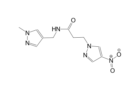 N-[(1-methyl-1H-pyrazol-4-yl)methyl]-3-(4-nitro-1H-pyrazol-1-yl)propanamide