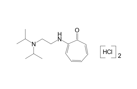 2-{2-[(diisopropylamino)ethyl]amino}-2,4,6-cycloheptatrien-1-one, dihydrochloride