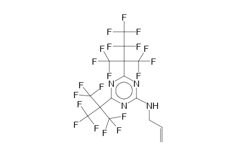 2-(Allylamino)-4-[2,2,3,3,3-pentafluoro-1,1-bis(trifluoromethyl)propyl]-6-[2,2,2-trifluoro-1,1-bis(trifluoromethyl)ethyl]-1,3,5-triazine