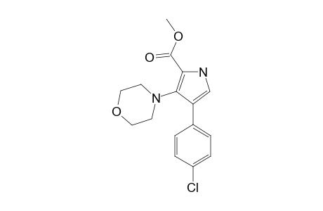 methyl 4-(4-chlorophenyl)-3-morpholin-4-yl-1H-pyrrole-2-carboxylate