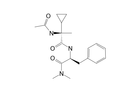 N(2)-[(R)-N(2)-ACETYL-2-CYCLOPROPYLALANYL]-L-PHENYLALANINE-DIMETHYLAMIDE