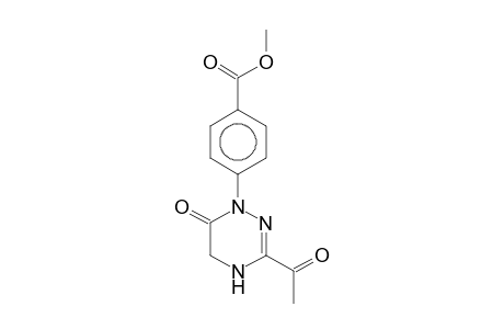 4-(3-Acetyl-6-oxo-5,6-dihydro-4H-[1,2,4]triazin-1-yl)benzoic acid, methyl ester