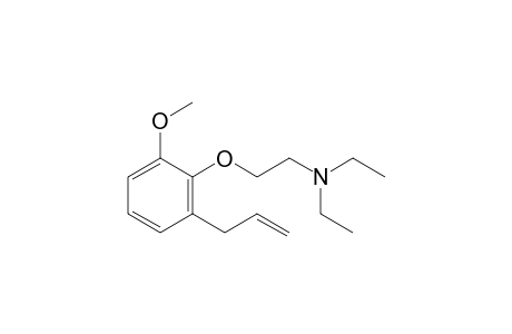 TRIETHYLAMINE, 2-/2-ALLYL-6- METHOXYPHENOXY/-,