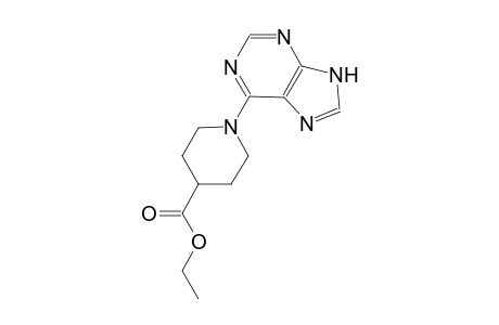 4-piperidinecarboxylic acid, 1-(9H-purin-6-yl)-, ethyl ester