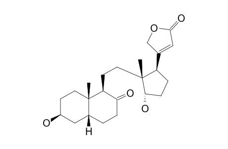 NERIAGENIN;3-BETA,14-ALPHA-DIHYDROXY-8-OXO-8,14-SECO-5-BETA-CARD-20(22)-ENOLIDE