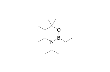 2-Ethyl-3-isopropyl-4,5,6,6-tetramethyl-1,3,2-oxazaborinane