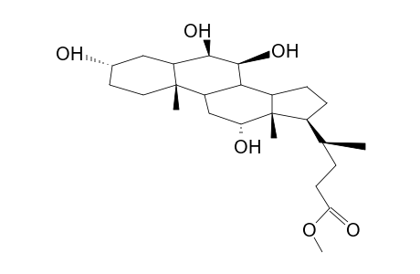 3A,6B,7B,12A-TETRAHYDROXY-5A-CHOLANOIC ACID METHYL ESTER