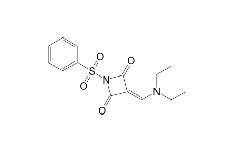 3-[(diethylamino)methylene]-1-[(phenyl)sulfonyl]-2,4-azetidinedione