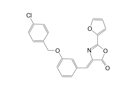 (4Z)-4-{3-[(4-chlorobenzyl)oxy]benzylidene}-2-(2-furyl)-1,3-oxazol-5(4H)-one