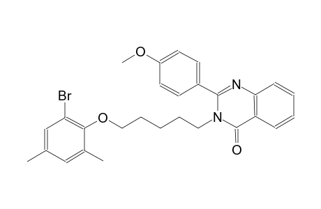 3-[5-(2-bromo-4,6-dimethylphenoxy)pentyl]-2-(4-methoxyphenyl)-4(3H)-quinazolinone