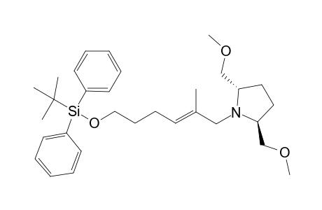 (2S,5S)-1-[(E)-6-(TERT.-BUTYLDIPHENYLSILYLOXY)-2-METHYLHEX-2-ENYL]-2,5-DI-(METHOXYMETHYL)-PYRROLIDINE