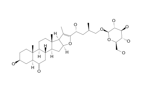 26-O-BETA-D-GLUCOPYRANOSIDE-3-BETA,23,26-TRIHYDROXY-(23R,25R)-5-ALPHA-FUROSTAN-20(22)-EN-6-ONE