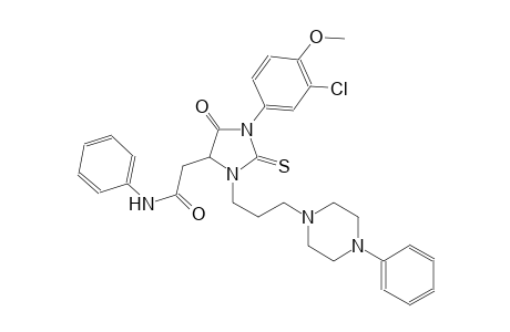 4-imidazolidineacetamide, 1-(3-chloro-4-methoxyphenyl)-5-oxo-N-phenyl-3-[3-(4-phenyl-1-piperazinyl)propyl]-2-thioxo-