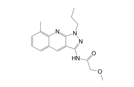 2-methoxy-N-(8-methyl-1-propyl-1H-pyrazolo[3,4-b]quinolin-3-yl)acetamide