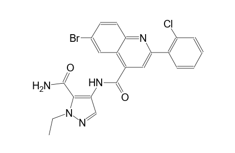 N-[5-(aminocarbonyl)-1-ethyl-1H-pyrazol-4-yl]-6-bromo-2-(2-chlorophenyl)-4-quinolinecarboxamide