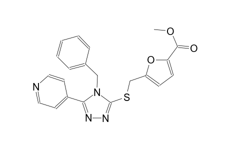 methyl 5-({[4-benzyl-5-(4-pyridinyl)-4H-1,2,4-triazol-3-yl]sulfanyl}methyl)-2-furoate