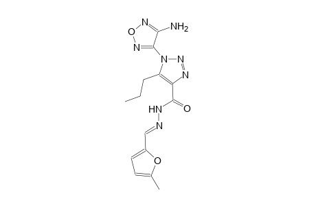 1-(4-amino-1,2,5-oxadiazol-3-yl)-N'-[(E)-(5-methyl-2-furyl)methylidene]-5-propyl-1H-1,2,3-triazole-4-carbohydrazide