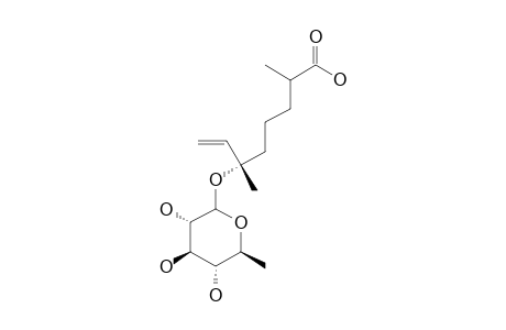 6S-2,6-DIMETHYL-6-O-BETA-D-QUINOVOPYRANOSYL-7-OCTAENOIC-ACID