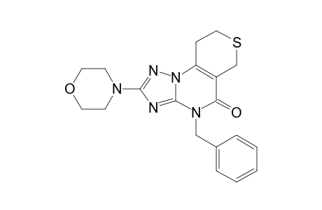 10-BENZYL-5,6-DIHYDRO-2-MORPHOLINO-8H,10H-THIOPYRANO-[3,4-E]-1,2,4-TRIAZOLO-[1,5-A]-PYRIMIDIN-5-ONE