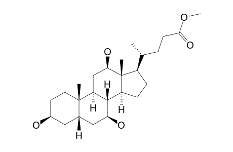 3-BETA,7-BETA,12-BETA-TRIHYDROXY-5-BETA-CHOLSAEUREMETHYLESTER