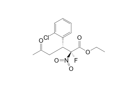 (2R,3R)-Ethyl 2-fluoro-2-nitro-3-(2-chlorophenyl)-5-oxohexanoate