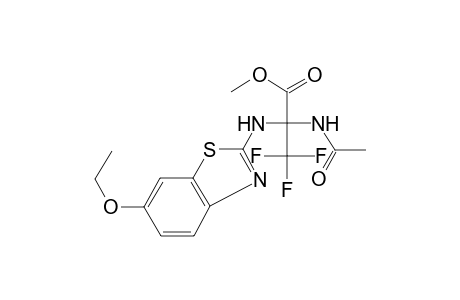 2-Acetylamino-2-(6-ethoxy-benzothiazol-2-ylamino)-3,3,3-trifluoro-propionic acid methyl ester