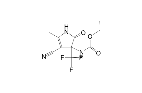 ethyl 4-cyano-5-methyl-2-oxo-3-(trifluoromethyl)-2,3-dihydro-1H-pyrrol-3-ylcarbamate