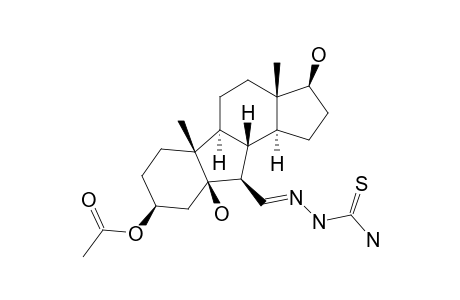 5-BETA,17-BETA-DIHYDROXY-3-BETA-ACETOXY-6-THIOSEMICARBAZONE-B-NOR-ANDROSTANE