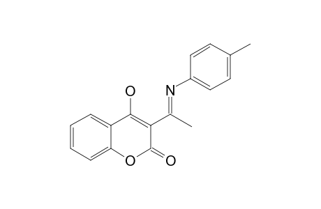 4-HYDROXY-3-[1-(PARA-TOLYLIMINO)-ETHYL]-2H-CHROMEN-2-ONE