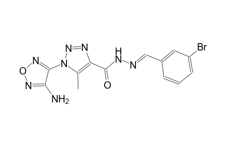 1-(4-amino-1,2,5-oxadiazol-3-yl)-N'-[(E)-(3-bromophenyl)methylidene]-5-methyl-1H-1,2,3-triazole-4-carbohydrazide