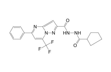 N'-(cyclopentanecarbonyl)-5-phenyl-7-(trifluoromethyl)pyrazolo[1,5-a]pyrimidine-2-carbohydrazide