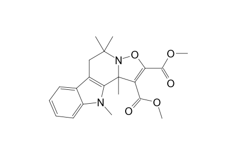 Dimethyl-5,5,11,11b-tetramethyl-5,6,11,11b-tetrahydroisoxazolo[2',3':1,2]pyrido[3,4-b]indole-1,2-dicarboxylate