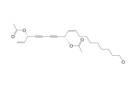 (3S,8S,Z)-18-HYDROXYOCTADECA-1,9-DIEN-4,6-DIYNE-3,8-DIYL-DIACETATE