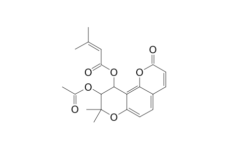 (-)-TRANS-3'-ACETYL-4'-SENECIOYLKHELLACTONE