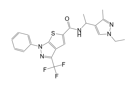 1H-thieno[2,3-c]pyrazole-5-carboxamide, N-[1-(1-ethyl-3-methyl-1H-pyrazol-4-yl)ethyl]-1-phenyl-3-(trifluoromethyl)-