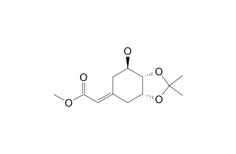 (3-R,4-S,5-R)-3,4-ISOPROPYLIDENEDIOXY-5-HYDROXY-1-(METHOXYCARBONYLMETHYLENE)-CYCLOHEXANE